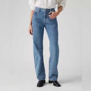 Levi’s Premium Women’s 501 ‘90s Jeans, Blue Medium Wash, 27x30